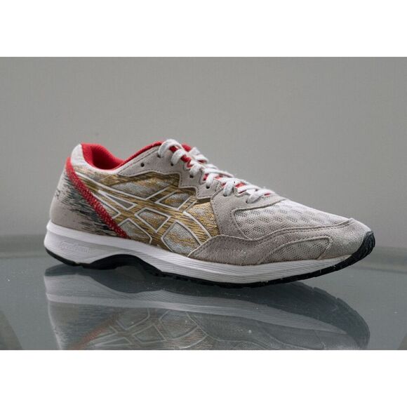 ASICS Lyteracer Tan‎ Red Gold Women's Sneaker Size 6.5 - Picture 1 of 8